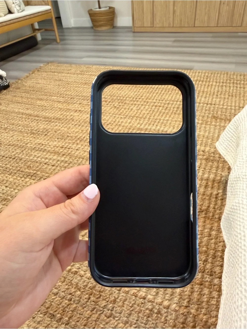 New Blue Gingham 17 Pro iPhone Case